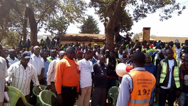 Large community gathering in Kenya